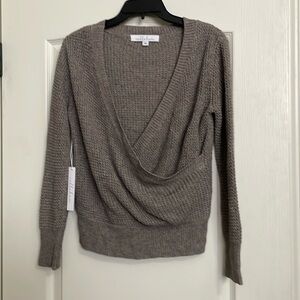 Revolve Callahan sweater taupe. NWT. Size xs